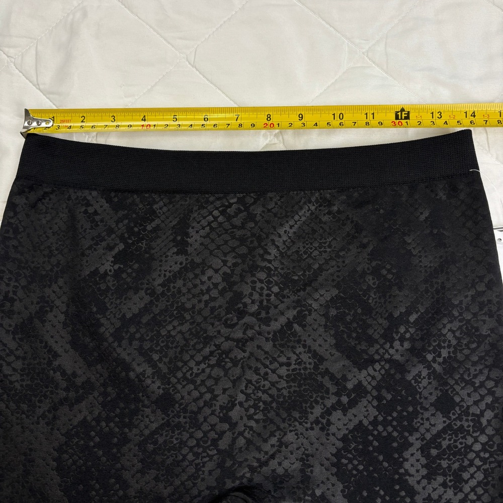 Olive + Oak Black Snake Print Leggings XL Pull On Stretch Skinny Pants - Picture 10 of 13